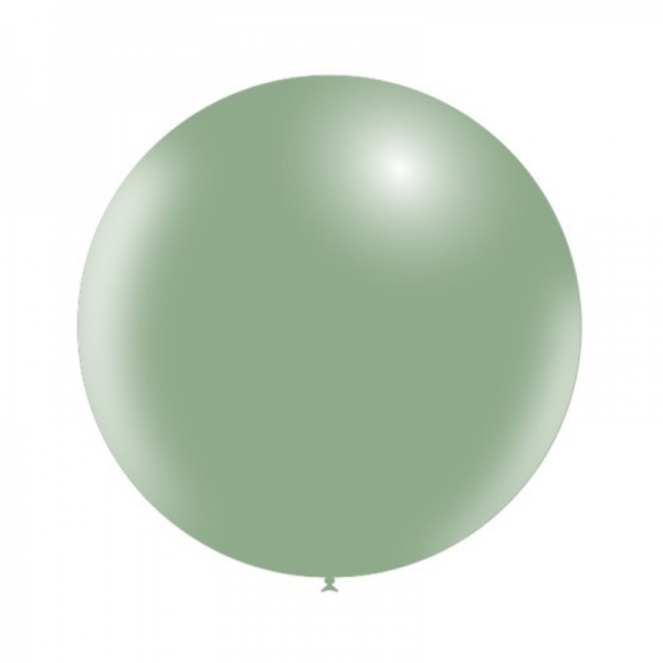 1 Ballon Vert Vintage 60cm