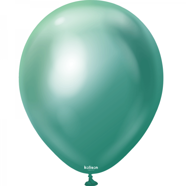 25 Ballons Green Mirror 13 cm