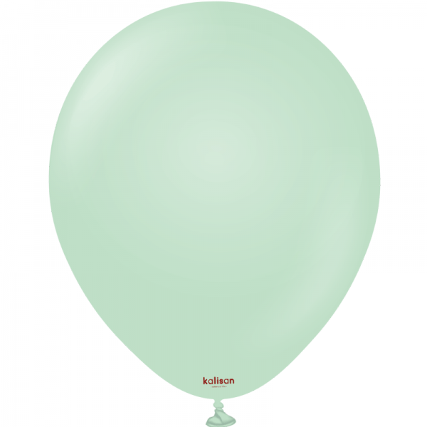 25 Ballons Green Macaron 13 cm