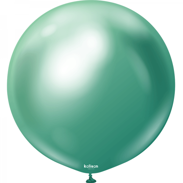 1 Ballon Green Mirror 45 cm