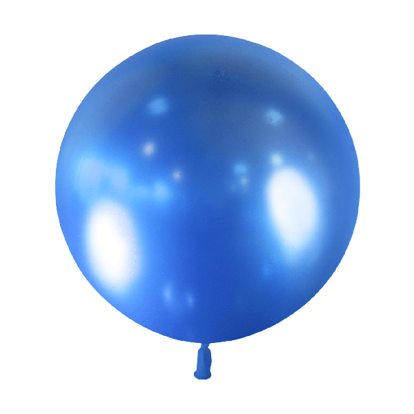 1 ballon Bleu Brillant 60cm