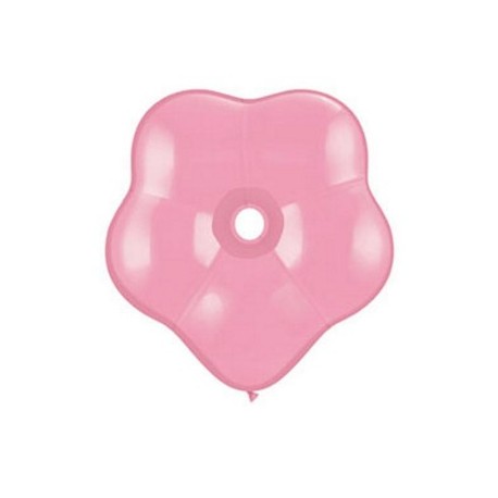 qualatex géo blossom 40 cm de diamètre rose en poche de 25