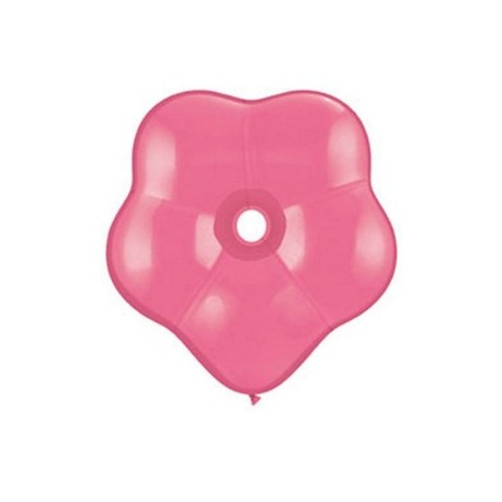 qualatex géo blossom 40 cm de diamètre rose chaud en poche de 5