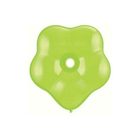 qualatex géo blossom 40 cm de diamètre vert lime en poche de 5