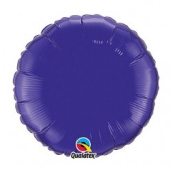 ballon mylar 45 cm rond violet vendu non gonflé