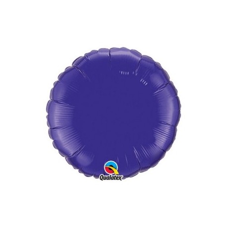 ballon mylar 45 cm rond violet vendu non gonflé