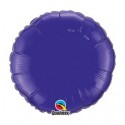 ballon mylar 45 cm rond violet vendu non gonflé