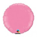 mylar rond 45 cm de diamètre rose vendu non gonflé