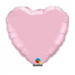 coeur mylar 45 cm rose clair