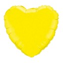 coeur mylar 45 cm jaune vendu 