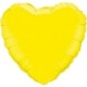coeur mylar 45 cm jaune vendu 