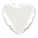 coeur mylar 45 cm blanc