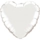 coeur mylar 45 cm blanc