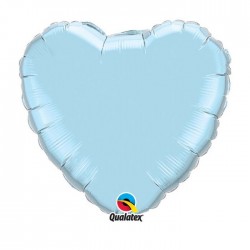 coeur mylar 45 cm bleu ciel 