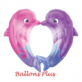 dauphins coeur 76cm 86 cm