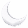 Lune argent 88 cm