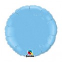 bleu ciel rond mylar qualatex 45 cm de diamètre