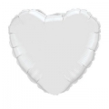 coeur blanc mylar 10 cm vendu non gonflé 