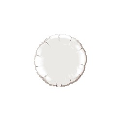 mylar rond argent 10 cm de diamètre