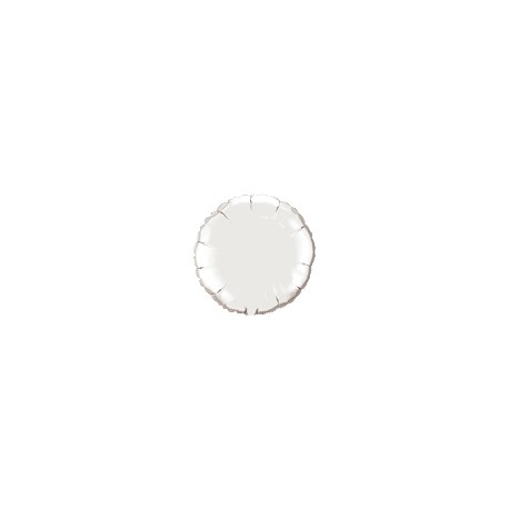 mylar rond argent 10 cm de diamètre