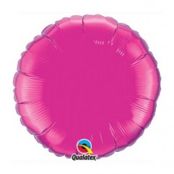 mylar rond fushia magenta 10 cm de diamètre