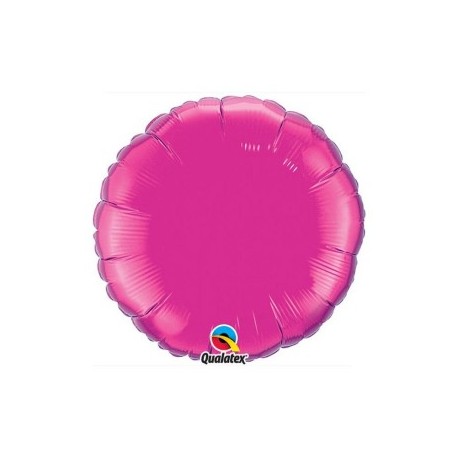 mylar rond fushia magenta 10 cm de diamètre