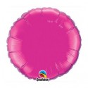 mylar rond fushia magenta 10 cm de diamètre