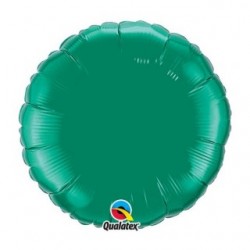 mylar rond vert emeraude 10 cm de diamètre