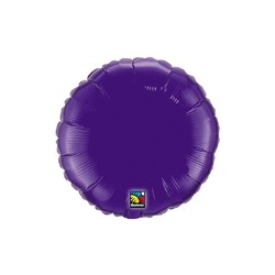 mylar rond violet 10 cm de diamètre