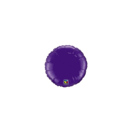 mylar rond violet 10 cm de diamètre
