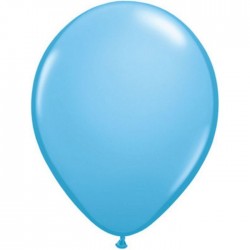 25 ballons qualatex 28 cm opaque bleu ciel