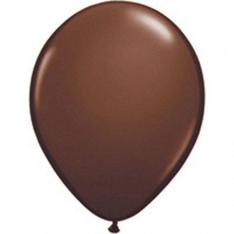 25 ballons qualatex 28 cm couleurs chocolat