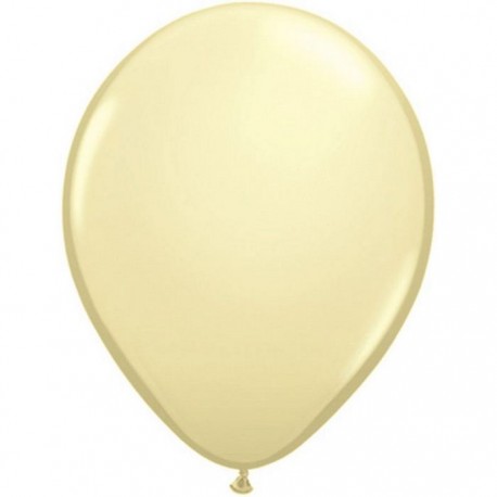 25 ballons qualatex 28 cm couleurs ivoire