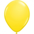 25 ballons qualatex 28 cm opaque jaune citron