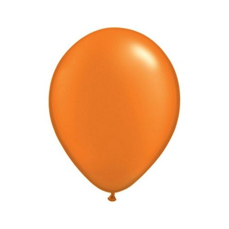 qualatex perlé mandrine orange 28 cm en poche de 25