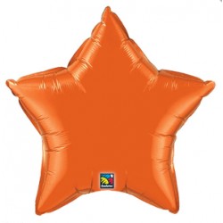 Etoile orange mylar 50 cm 