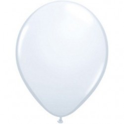 40 cm Ø ballons blanc qualatex par 10