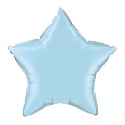 pearl blue etoile mylar 10 cm d'envergure environ