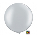 2 Ballons Silver 90 cm Qualatex