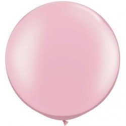 2 Ballons Pink Pearl 75 cm qulatex
