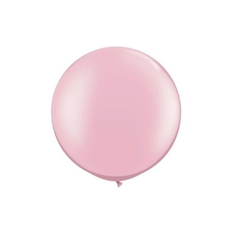 2 Ballons Pink Pearl 75 cm qulatex