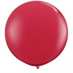 rouge rubis cristal 90 cm qualatex à l'unite