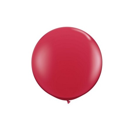 rouge rubis cristal 90 cm qualatex à l'unite