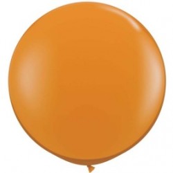 mandrine orange cristal 90 cm qualatex à l'unite
