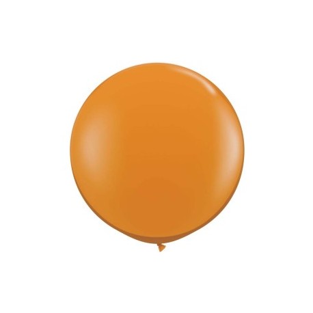 mandrine orange cristal 90 cm qualatex à l'unite