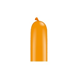 ballon saucisse orange cristal qualatex 15*115 poche de 10