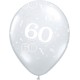ballon 60 transparent 28 cm de diamètre qualatex en poche de 5