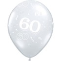 ballon 60 transparent 28 cm de diamètre qualatex en poche de 5