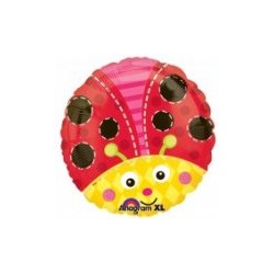 ° coccinelle smile mylar 45 cm vendu non gonflé