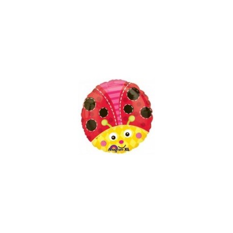 ° coccinelle smile mylar 45 cm vendu non gonflé